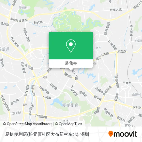 易捷便利店(松元厦社区大布新村东北)地图