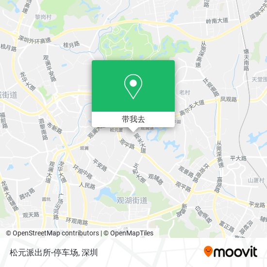 松元派出所-停车场地图
