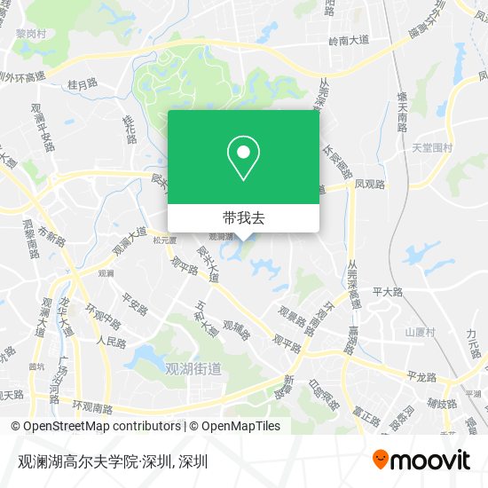 观澜湖高尔夫学院·深圳地图