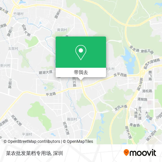 菜农批发菜档专用场地图
