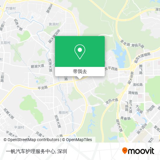 一帆汽车护理服务中心地图