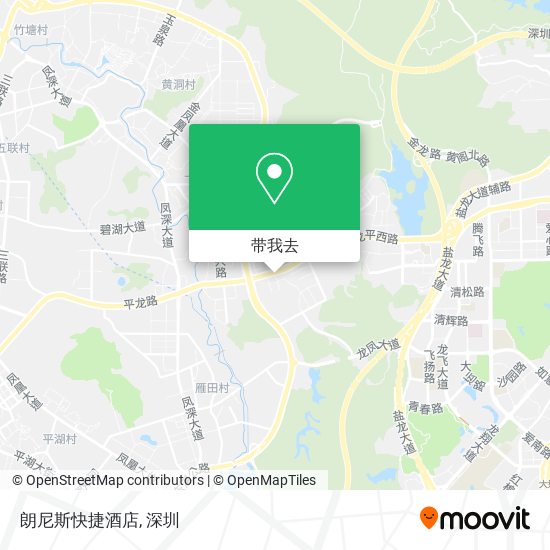 朗尼斯快捷酒店地图