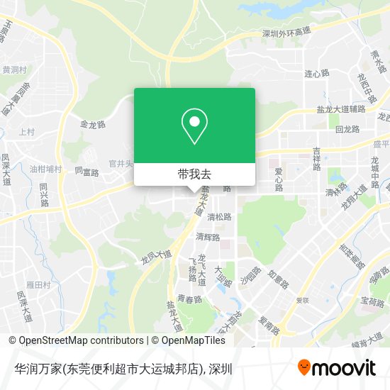 华润万家(东莞便利超市大运城邦店)地图