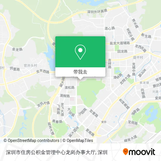 深圳市住房公积金管理中心龙岗办事大厅地图