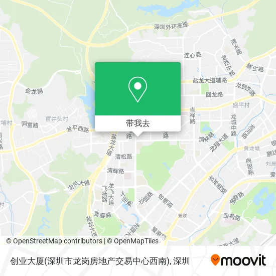 创业大厦(深圳市龙岗房地产交易中心西南)地图