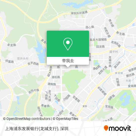 上海浦东发展银行(龙城支行)地图