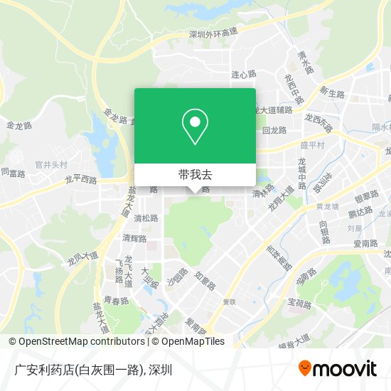 广安利药店(白灰围一路)地图