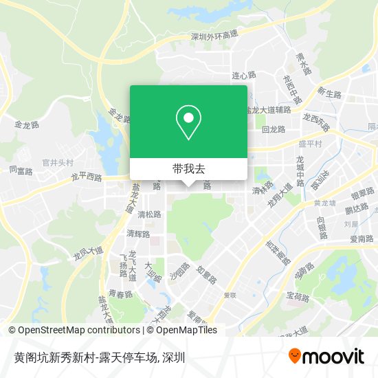 黄阁坑新秀新村-露天停车场地图