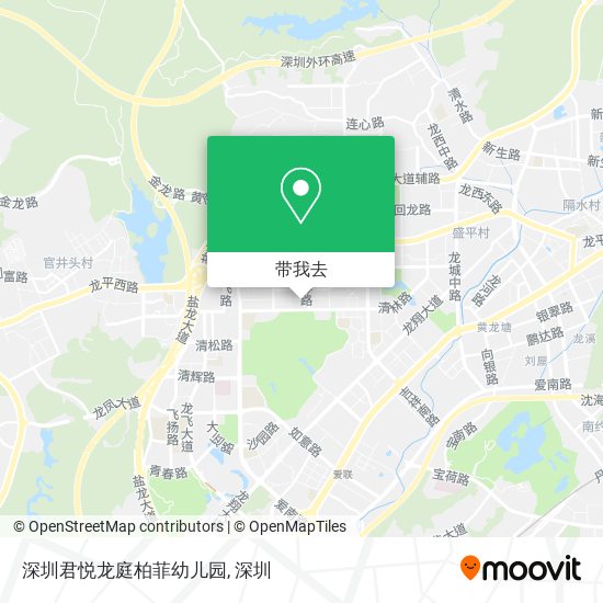 深圳君悦龙庭柏菲幼儿园地图