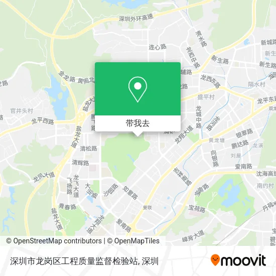 深圳市龙岗区工程质量监督检验站地图