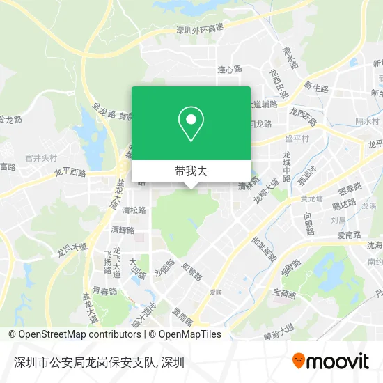 深圳市公安局龙岗保安支队地图