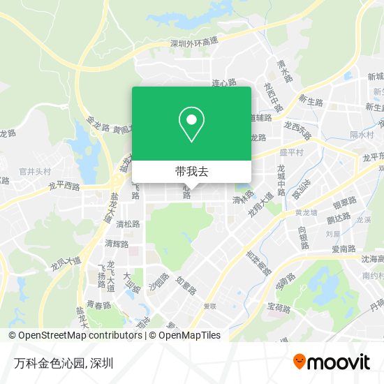 万科金色沁园地图