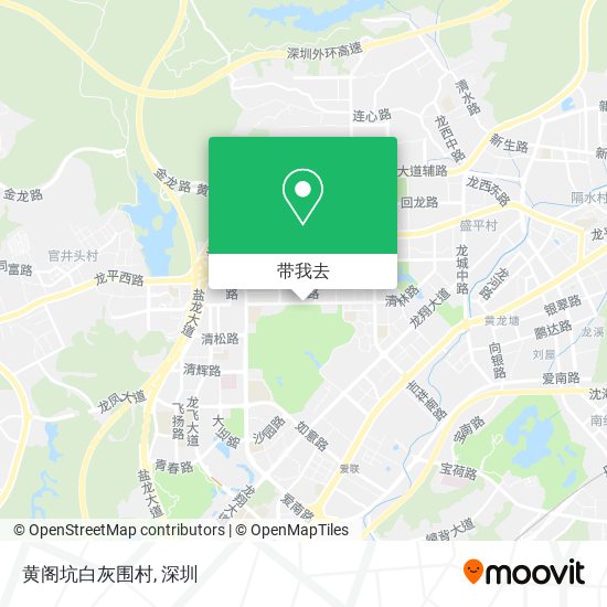 黄阁坑白灰围村地图