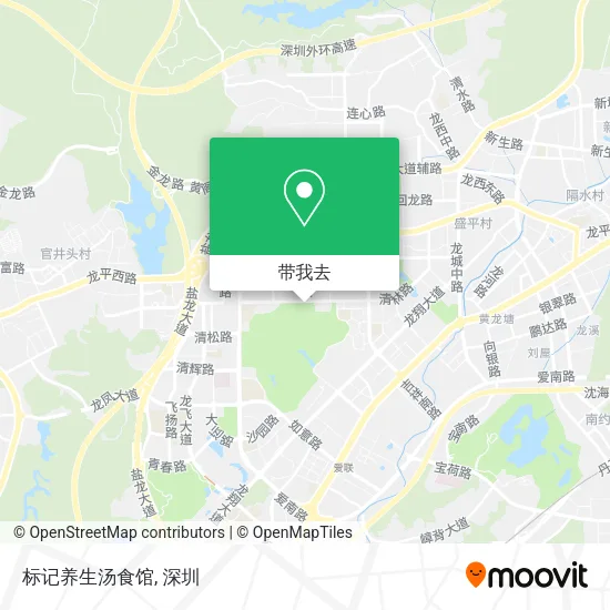 标记养生汤食馆地图