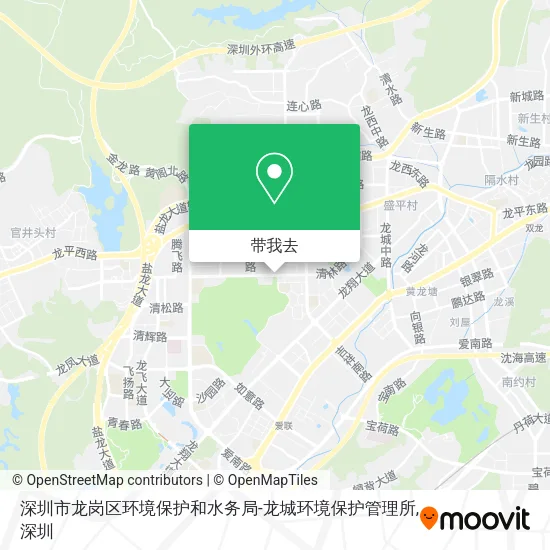 深圳市龙岗区环境保护和水务局-龙城环境保护管理所地图