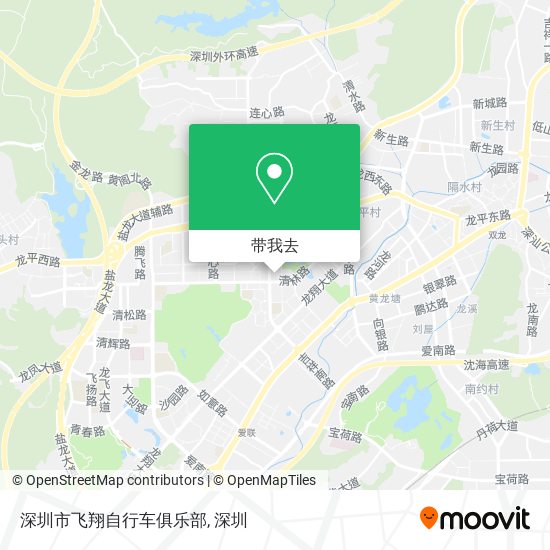 深圳市飞翔自行车俱乐部地图