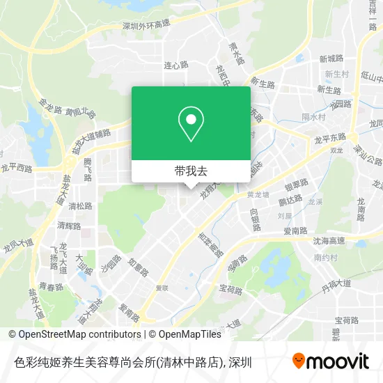 色彩纯姬养生美容尊尚会所(清林中路店)地图