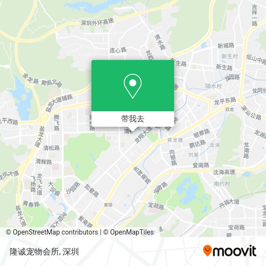 隆诚宠物会所地图