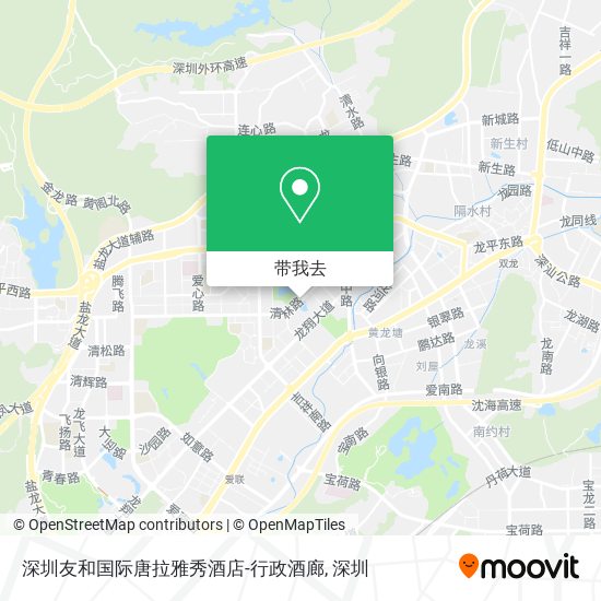 深圳友和国际唐拉雅秀酒店-行政酒廊地图