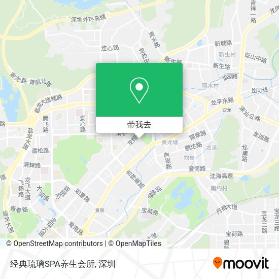 经典琉璃SPA养生会所地图