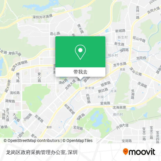龙岗区政府采购管理办公室地图