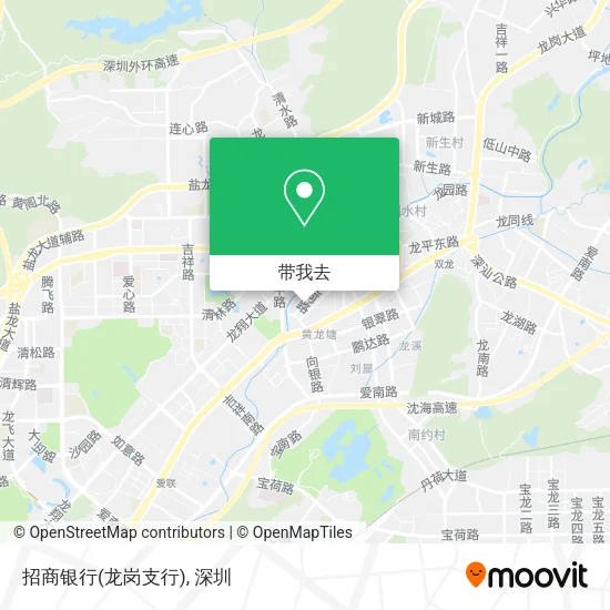 招商银行(龙岗支行)地图