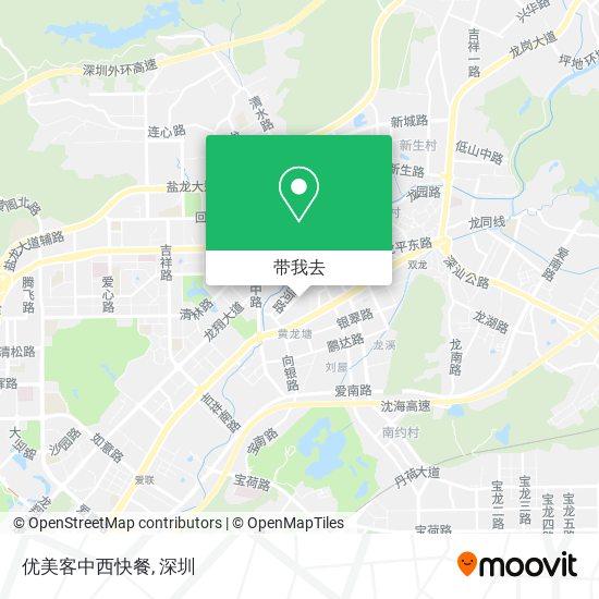 优美客中西快餐地图