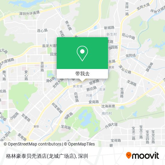 格林豪泰贝壳酒店(龙城广场店)地图