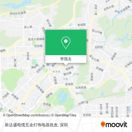 新达盛电缆五金灯饰电器批发地图