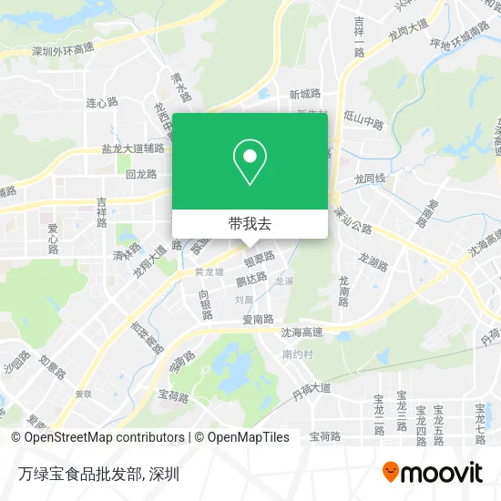万绿宝食品批发部地图