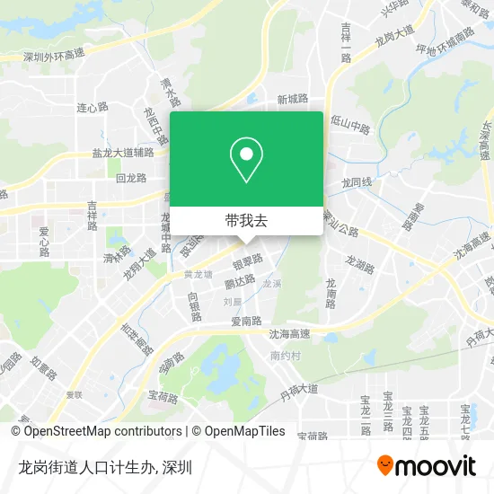 龙岗街道人口计生办地图