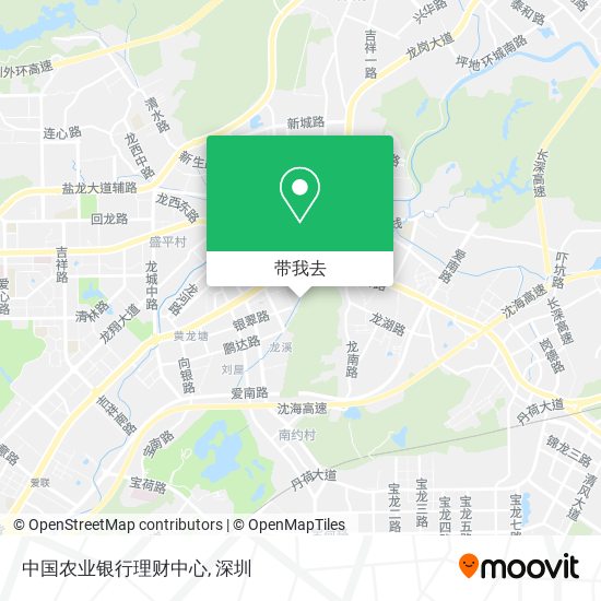 中国农业银行理财中心地图