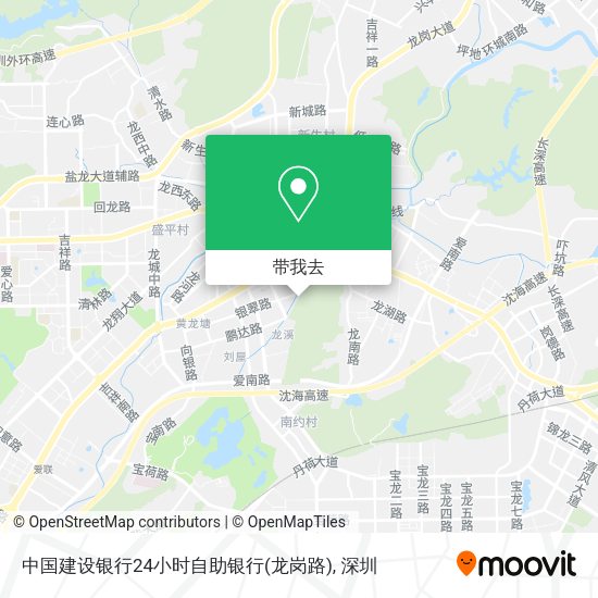 中国建设银行24小时自助银行(龙岗路)地图