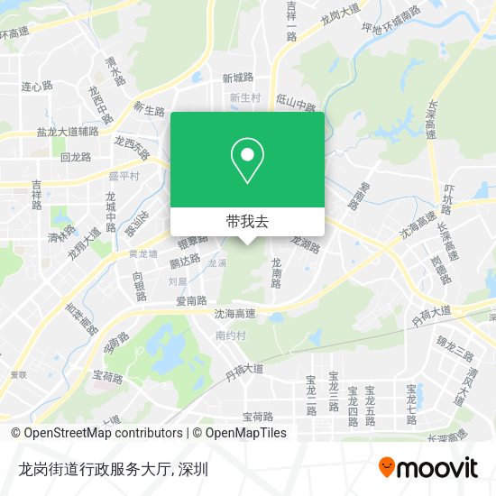 龙岗街道行政服务大厅地图