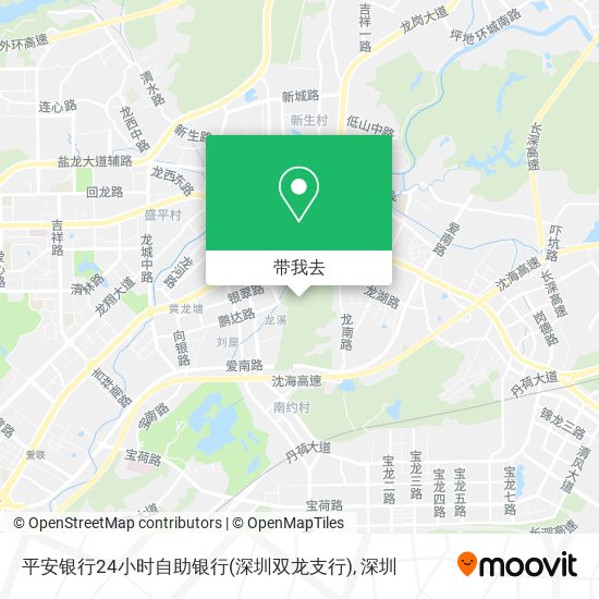 平安银行24小时自助银行(深圳双龙支行)地图