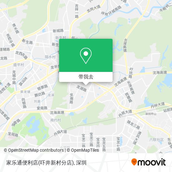 家乐通便利店(吓井新村分店)地图
