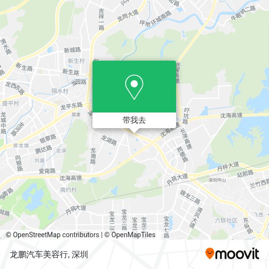 龙鹏汽车美容行地图