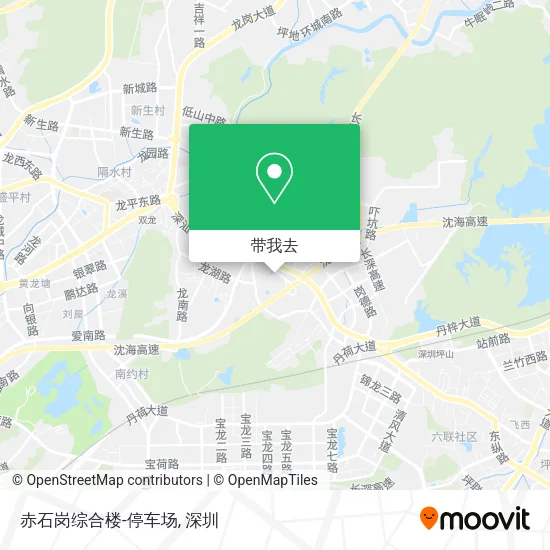 赤石岗综合楼-停车场地图