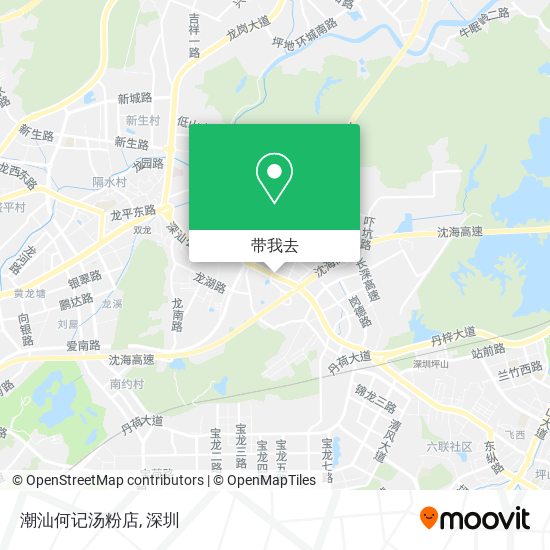 潮汕何记汤粉店地图