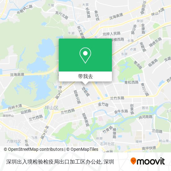深圳出入境检验检疫局出口加工区办公处地图