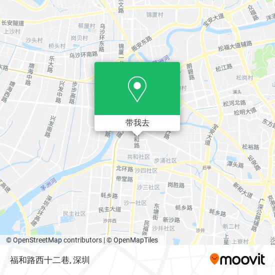 福和路西十二巷地图