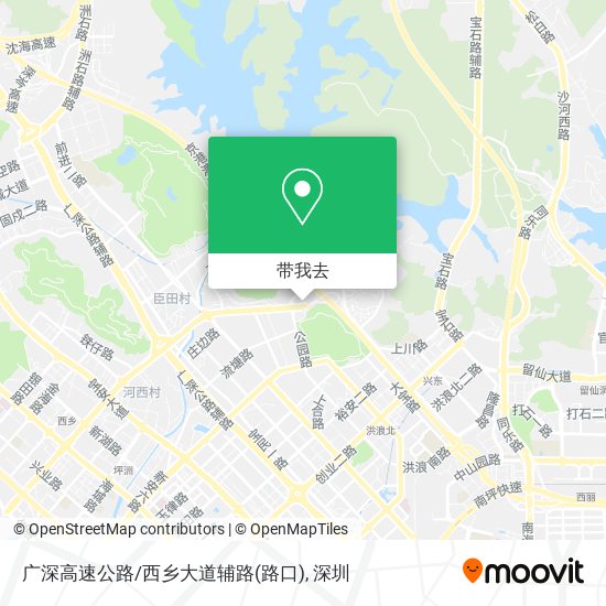 广深高速公路/西乡大道辅路(路口)地图