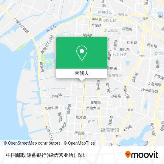 中国邮政储蓄银行(锦绣营业所)地图