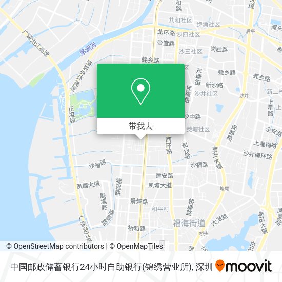 中国邮政储蓄银行24小时自助银行(锦绣营业所)地图