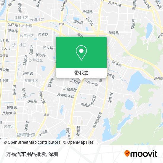 万福汽车用品批发地图