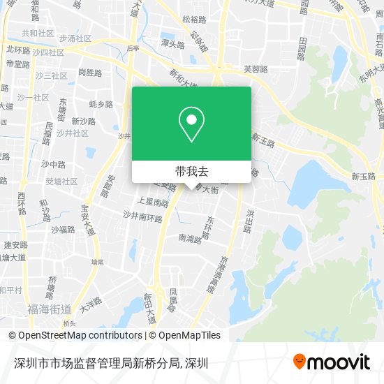 深圳市市场监督管理局新桥分局地图