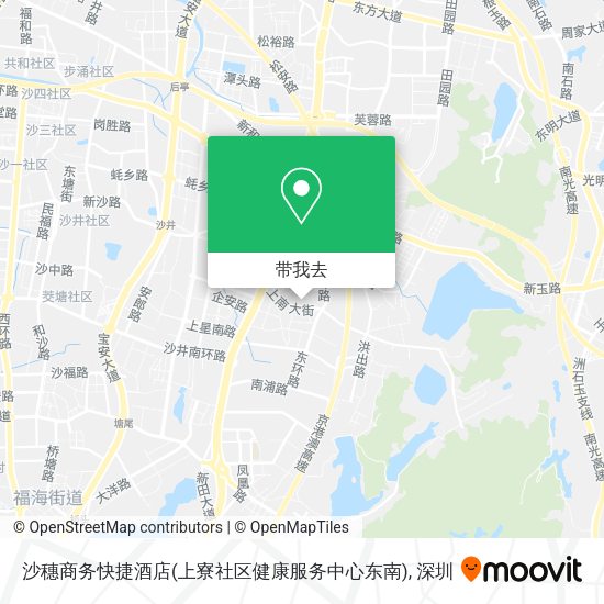 沙穗商务快捷酒店(上寮社区健康服务中心东南)地图
