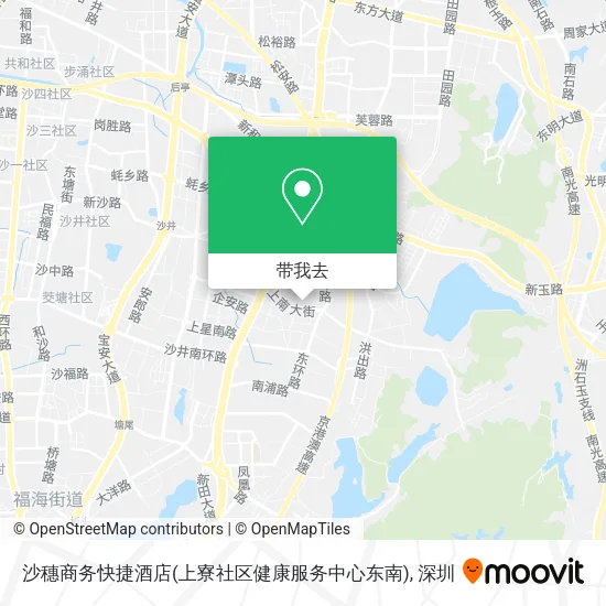 沙穗商务快捷酒店(上寮社区健康服务中心东南)地图