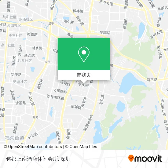 铭都上南酒店休闲会所地图