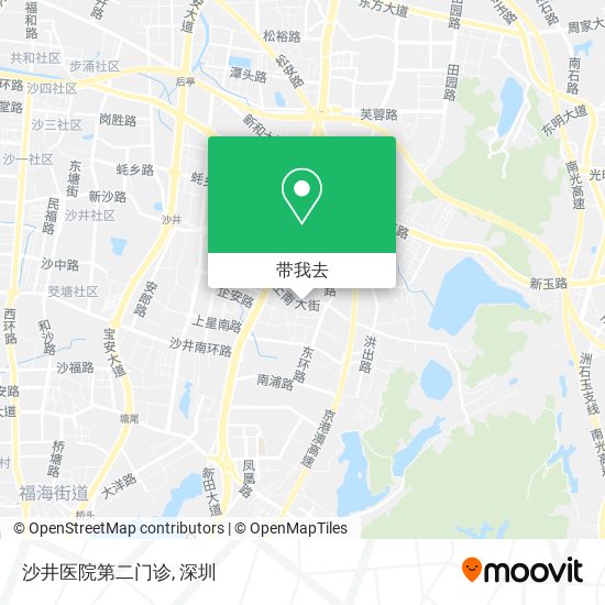 沙井医院第二门诊地图